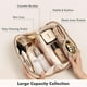 thumbnail image 3 of Bolsa organizadora de maquillaje Prite, impermeable, de piel sintética, de viaje, 3 of 8