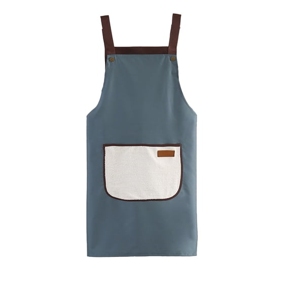 Delantal lavable, impermeable y resistente al aceite para cocinar y comer. Delantal protector unisex para protección contra salpicaduras y manchas. Delantal ajustable para el cuello, para hombres y