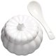 thumbnail image 1 of Pumpkin Soup Bowl 1Set White Ceramic Soup Bowl for Storage with Seamless Design, 1 of 4