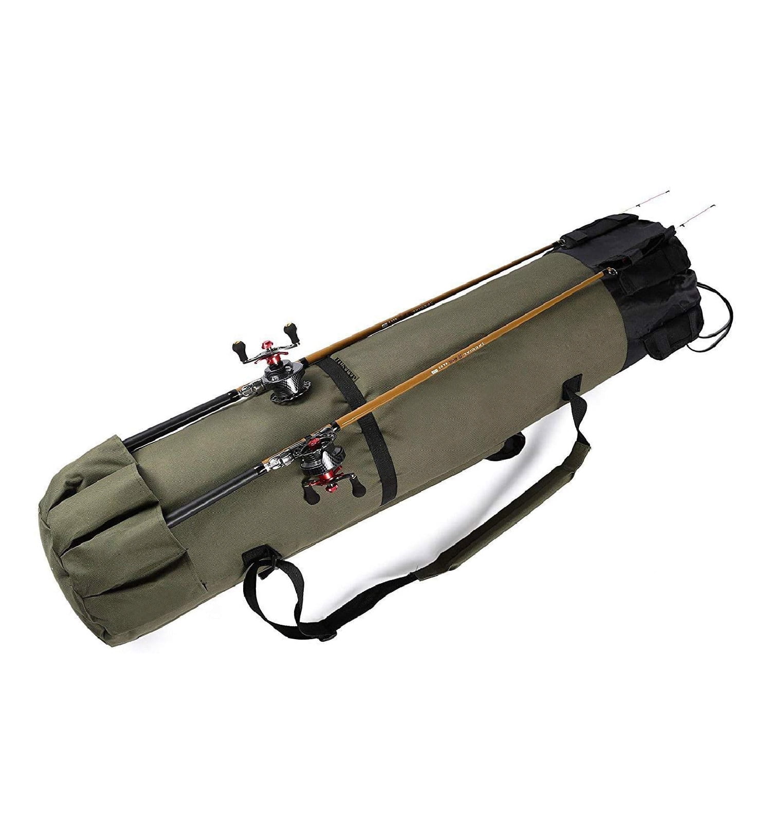Fishing Rod Bag Carryall Double Layer Sea Fishing Pole Bag Pack 1.3M/4.26ft 
