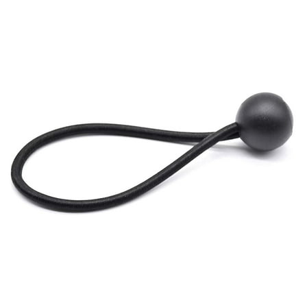 MARINE CITY Polyethylene Black Ball Bungee Cord - Versatile & Durable Bungee Cord Strap for 4 Step Telescoping Boat Ladder 1 Pcs