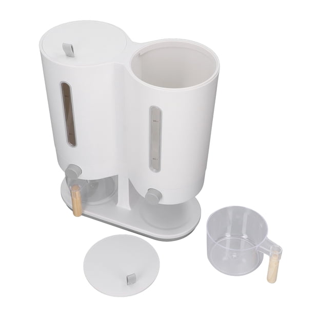 Dispensador de Arroz 11 Libras sin BPA Contenedor Grande de Grano Japonés a Prueba de Humedad Contenedor de Cereales Integrado de Doble Barril Sellado para el Hogar para ANGGREK Otros