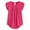Hot Pink, variant on mihongmao Summer Tops for Women Under $10 Women's Chiffon Solid Color Short Sleeve Round Neck Casual Shirt Short Sleeve Blouse