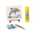 thumbnail image 2 of Kiddiway DIY Sea Glass Art Kit - Creative Mosaic Craft Set with Beach Glass Tiles for Home Wall Decor, Sea Glass Art Projects for Adults and Kids, Unique Handmade Crafts ,H, 2 of 8