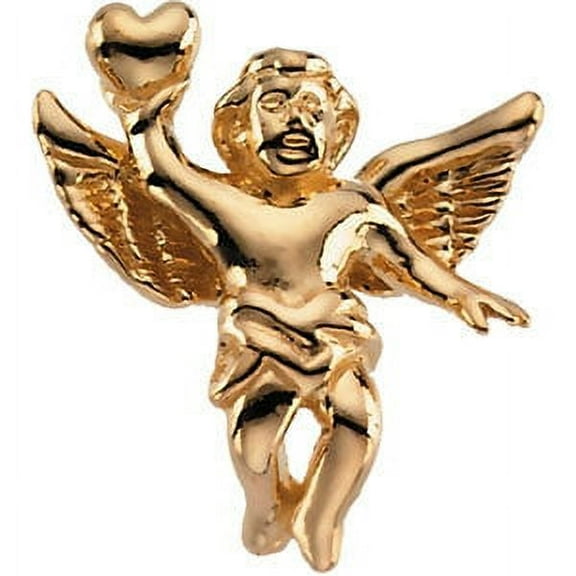 FB Jewels 14K Yellow Gold 17.00X15.50 mm Polished Angel Lapel Pin