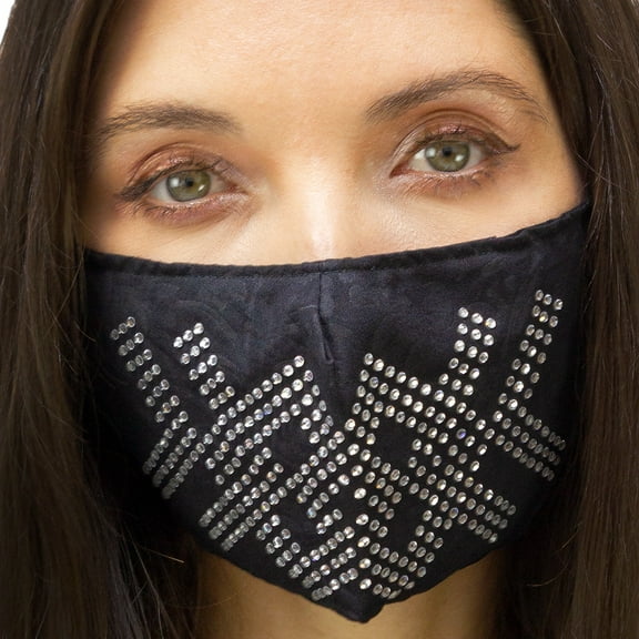 Adult Women's 2-Pack Embossed Stone/Solid Face Mask