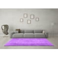 thumbnail image 3 of Ahgly Company Indoor Square Abstract Purple Contemporary Area Rugs, 3' Square, 3 of 4