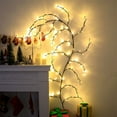 thumbnail image 3 of Luces LED para árbol, decoración de pared interior, luces de vid de árbol, 144 LED, decoración navideña, dormitorio, hogar (blanco cálido, enchufable), 3 of 5
