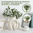 thumbnail image 5 of TETOU 10pcs Faux Olive Leaves Stem for Vase 10.6" Artificial Plant Olive Branch Home Office Wedding Greenery Decoration, 5 of 8