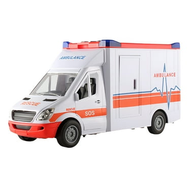 BESTSKY Ambulance Toy,Large-Scale Realistic Design Roadworthy Rescues,Rescue Vehicles Toddler Boy Gifts,Style1