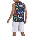 thumbnail image 2 of Sikiie The Underwater World Basketball Jersey Reversible Men's Mesh Athletic Sports Shirts Training Practice S-4XL3X-Large, 2 of 6