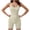 White, variant on Antinious Women Solid Tank Top Yoga Short Jumpsuit Summer with High Waist and Pocket