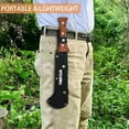 thumbnail image 6 of THRWCLUB 15.6" Heavy Duty Billhook Sickle Machete –Sawback Serrated, Wooden Grip & Stainless Steel Blade for Gardening, Camping, 6 of 7