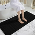 thumbnail image 6 of Softlife Absorbent Bathroom Rug Soft Microfiber Washable Bath Mat,24"x60",Black, 6 of 6