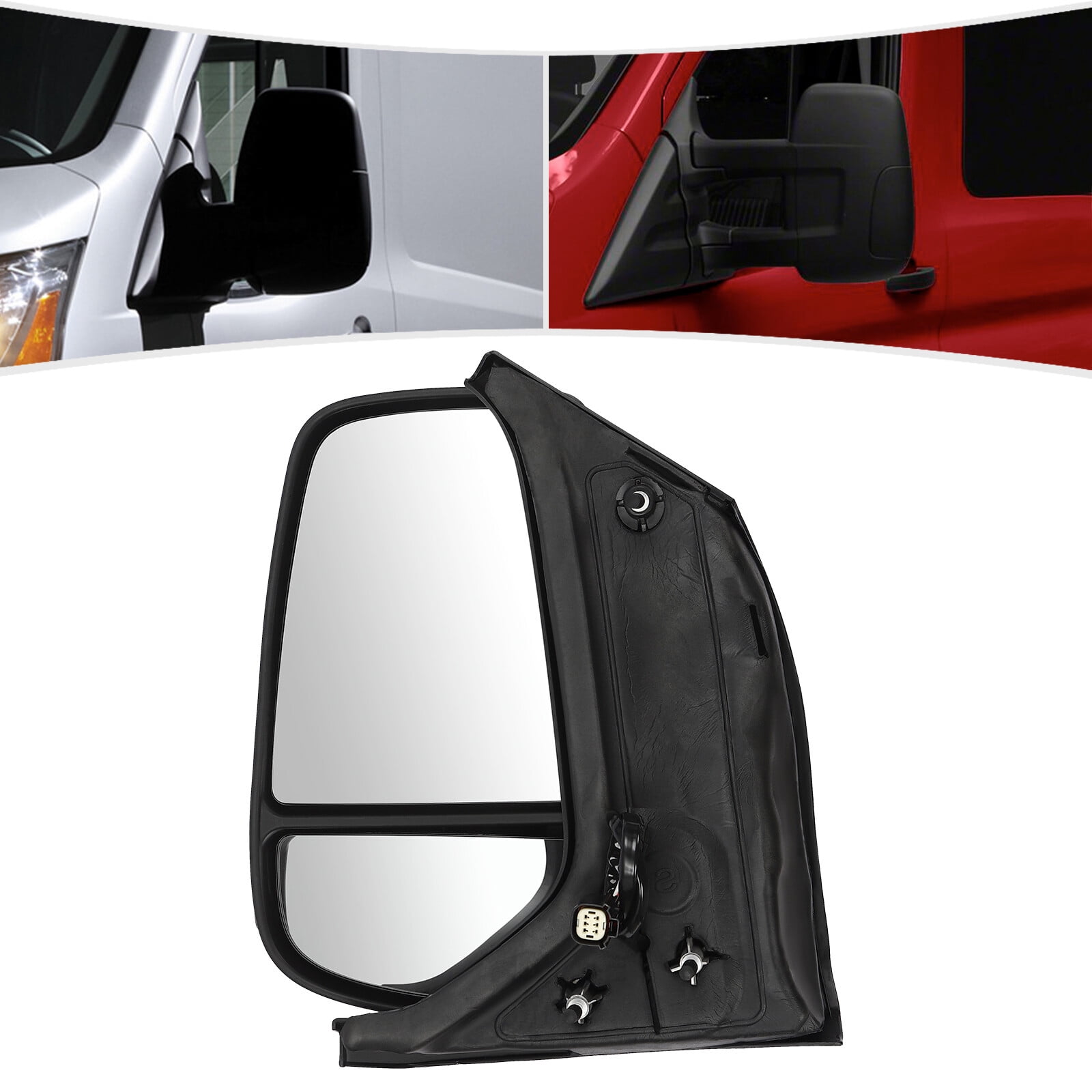 Left Side Mirror Door Mirror Left Driver Side Mirror for 2014-2022 Ford Transit 150 250 350 350 HD