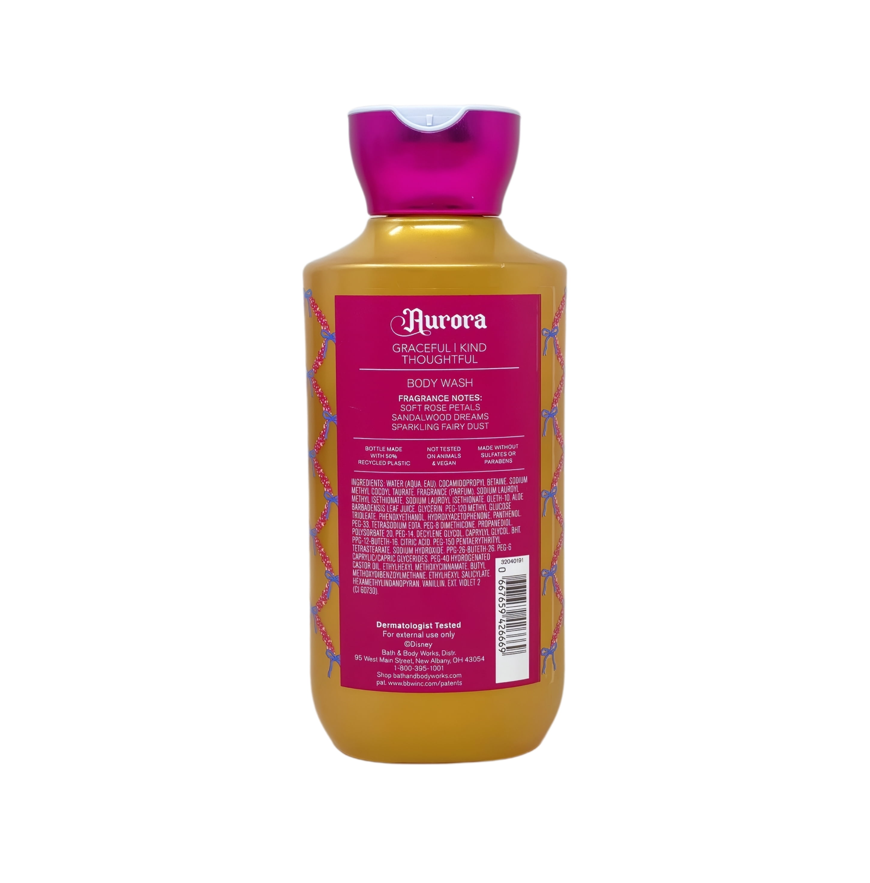 Bath & Body Works Princess Collection Aurora 3 Body Washes with a Perfectly Peeled Bar Soap
