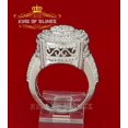 thumbnail image 5 of King of Bling's 925 White Silver Round 5.60ct Cubic Zirconia Adjustable Ring SZ From 9 to 11, 5 of 11