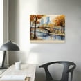 thumbnail image 3 of Nawypu  Large Landscape Wall Art for Living Room Modern Wall Decor Central Park Canvas Wall Art Brown Abstract Artwork Prints for Bedroom Office 20x16 inches Ready to Hang Large Central Park, 3 of 4