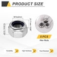 thumbnail image 2 of 5 Pcs Écrous de Verrouillage M14x2mm, Insert en Nylon Inoxydable 316 Autobloquant, 2 of 6