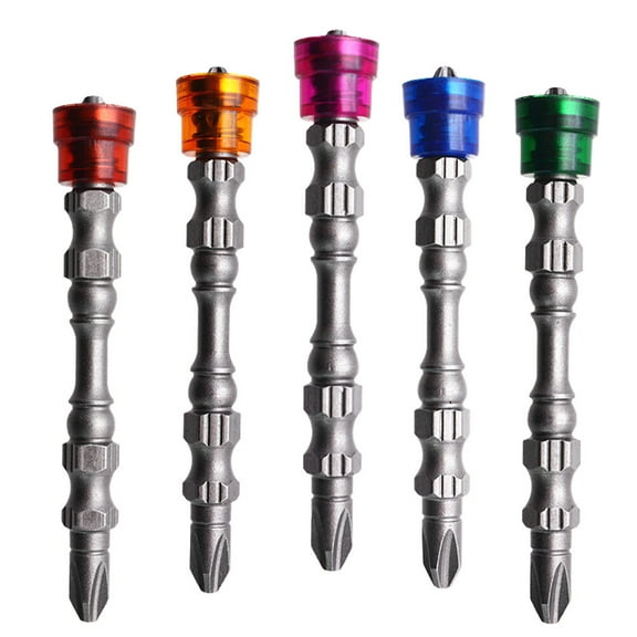 Topbathy Power Tools Screw Bits Assorted Color 5PCS Chrome Vanadium Steel