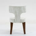 thumbnail image 6 of Mid Century Modern Dining Chairs Set of 2, Farmhouse Linen Fabric Upholstered Accent Chair,Kitchen Chairs with Hardwood Frame, Beige, 6 of 17