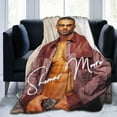 thumbnail image 2 of Blanket Shemar Actor Moore Throw Flannel Blankets Warm Soft Cozy Fuzzy Blanket for Bed Sofa Couch Camping Travel Gift Blankets for All Seasons 60"x50", 2 of 6
