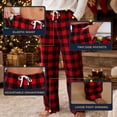 thumbnail image 6 of U2SKIIN Mens Fleece Pajama Pants, Comfy Plaid Lounge PJ Bottoms with Pockets,(Dark-Blue Plaid,S), 6 of 6