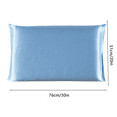 thumbnail image 4 of Funda de almohada Funda de almohada transpirable Funda de cojín para la cabeza de tela Funda de almohada de color sólido para cama, Azul claro Advancent HA003270-08, 4 of 7