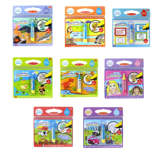 Libro De Dibujo De Agua Mágica F 881f, Tablero Para Colorear | Cuotas Libro De Dibujo De Agua Mágica F 881f, Tablero Para Colorear | Cuotas
