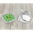 thumbnail image 3 of Letter N Football Green and Gold Compact Mirror CJ1069-NSCM, 3 of 4