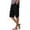 Black, variant on Tqcoqu Women's Bermuda Shorts with Pockets Waffle Knit Wide Leg Cargo SweatShorts Elastic Waist Casual Knee Length Shorts,Army Green Women's S-XXL