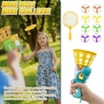 thumbnail image 2 of Interactive Flying Disc Launcher Toy Set, Manual Capture Catching Outdoor Game for Kids Adults, Automatic Flying Saucer Thrower with Net, Perfect Yard Beach Family Fun Activity, Dinosaur Theme, 2 of 8