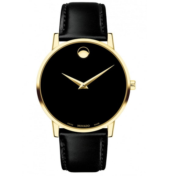 Movado Men's Museum Black Dial Watch - 607271