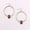 Silver Plated, variant on New Trendy Claw Resin Stone Oval Circle Hoop Earrings Christmas Gifts for Gilrs