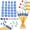Blue, variant on Numbered Pencil Toppers, Reusable Numbering Pencil Toppers Set, 1-30 Teacher Supplies with Number for Classroom Organization
