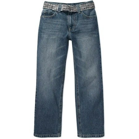 Dickies - Boys' Belted Straight Leg Jeans