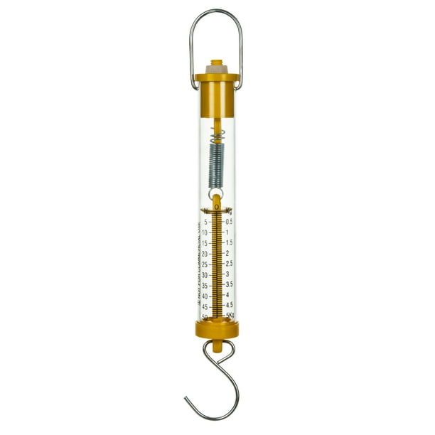 eisco labs newton force meter spring scale max capacity 50n, 5kg