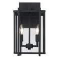 thumbnail image 3 of Wilshire&nbsp; Modern Black Wall Sconce - Outdoor with Clear Shade, 3 of 4