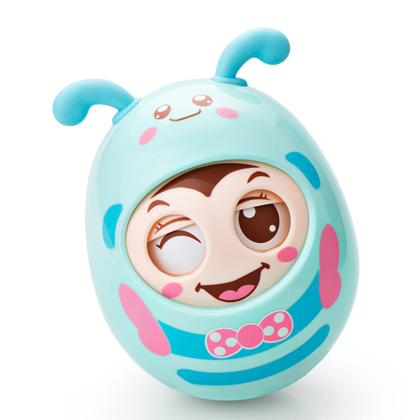 SunHLX Cartoon Baby Tumbler Toy Wink Design Educational Cute Tumbler Roly- poly Toy for Child 