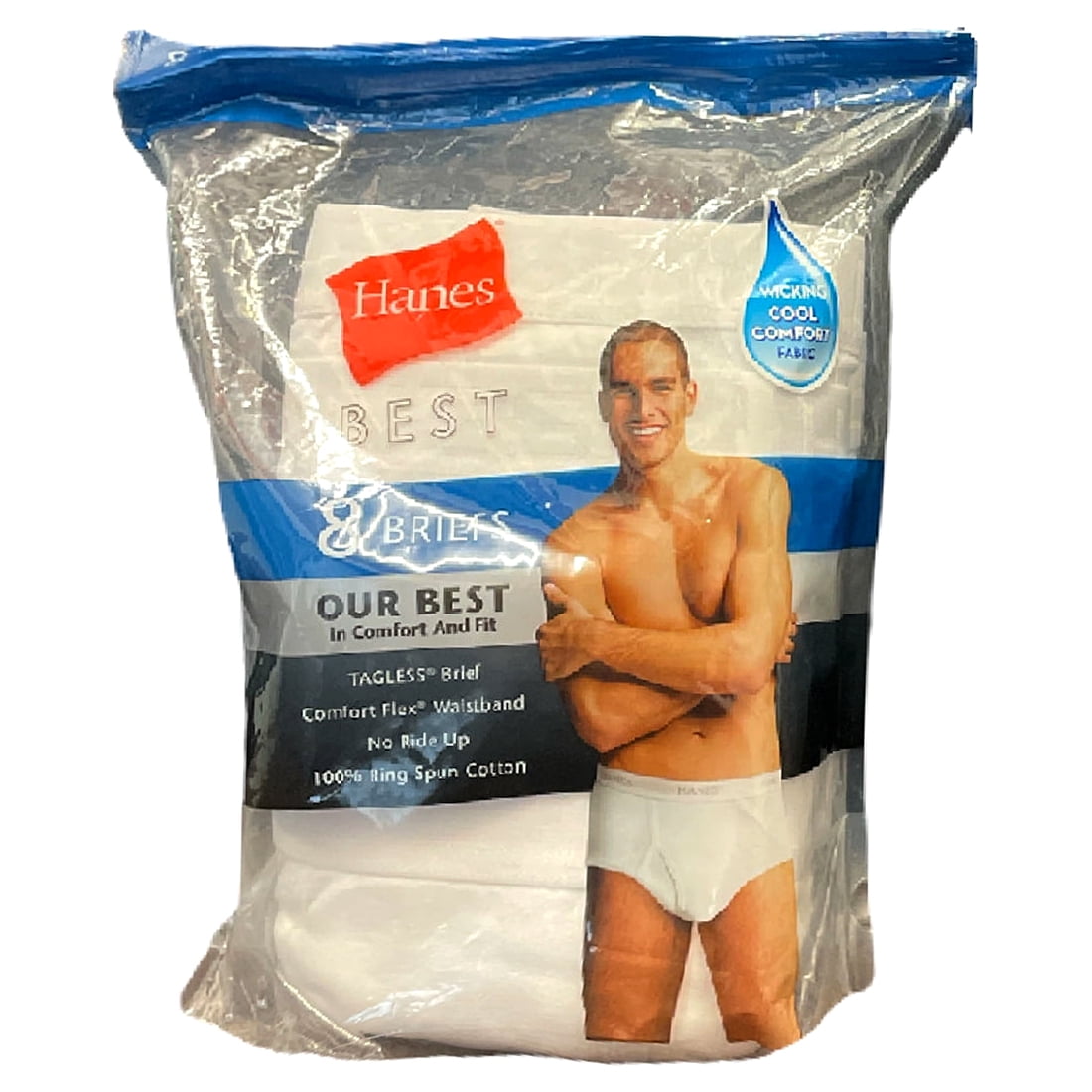 Amazon | Hanes Best 8パックメンズサイズSmallタグレスブリーフ