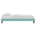 thumbnail image 3 of Modway Reign King Performance Velvet Platform Bed Frame in Mint, 3 of 5