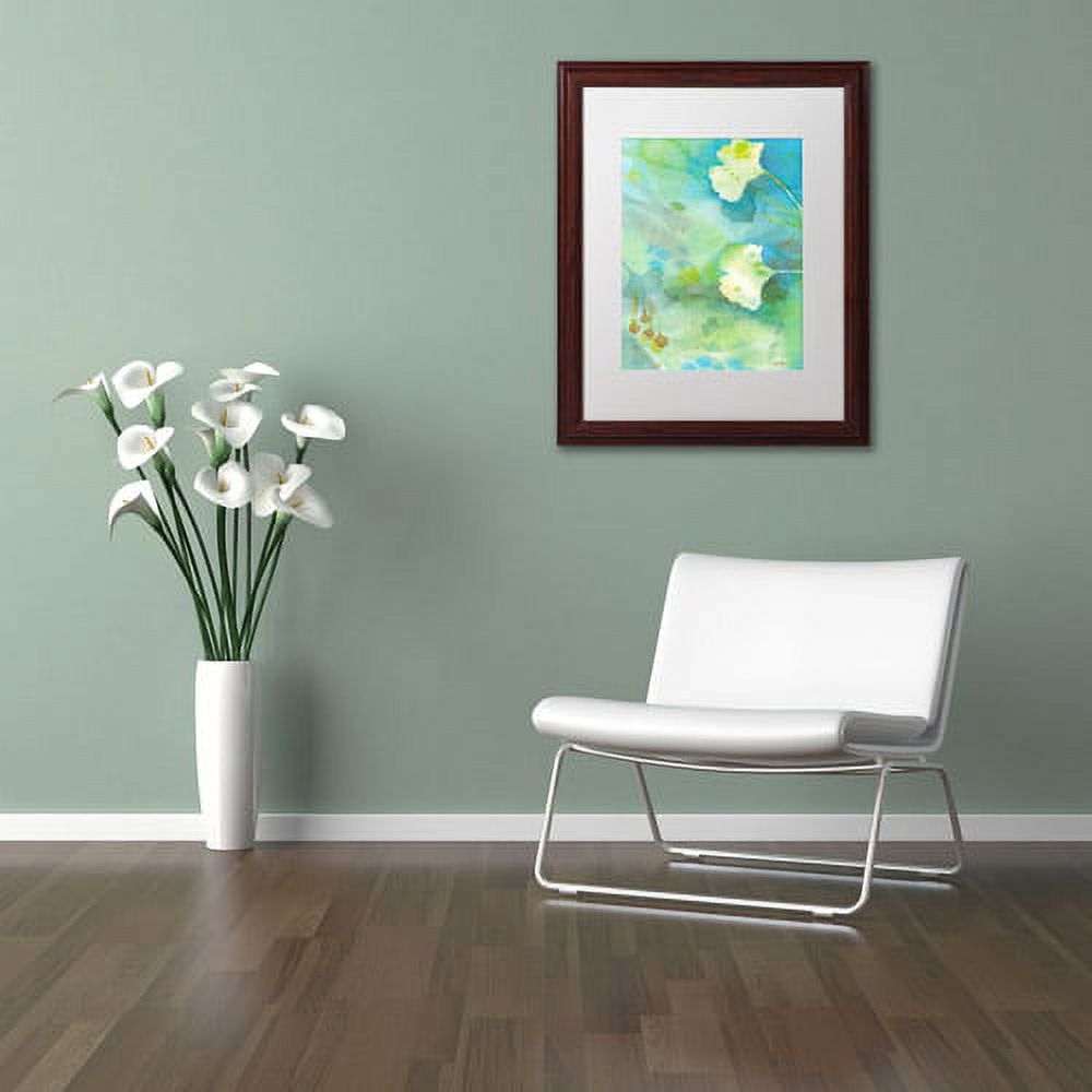 Trademark Fine Art "Sweet Memory" Canvas Art by Sheila Golden, White Matte, Wood Frame