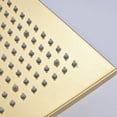 thumbnail image 5 of 12 inch LED Square Shower Head Gold  3 Color Change Brass Rain Shower Head, 5 of 7