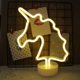 thumbnail image 1 of Luces de estilo neón, regalo de Navidad, flamenco, unicornio, arcoíris, luz de noche USB, LED neón, material duradero, diseño festivo, fácil instalación, 1 of 5