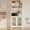 White, variant on Studyset 71" Pantry Cabinet,6-Tier Freestanding Tall Cupboard Storage Unit with Pegboard,2 Cabinets,Open Shelves,Glass Doors,Farmhouse Kitchen Pantry Cabinet Coffee Bar Storage Organizer for Kitchen