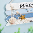 thumbnail image 4 of Letrero De Bienvenida Náutico Del Océano Mediterráneo De Madera Con Concha De Pez Estrella Para La Decoración De La Puerta De La Tienda De La Barra Del Hogar ANGGREK Cartel de bienvenida náutico de madera, 4 of 7