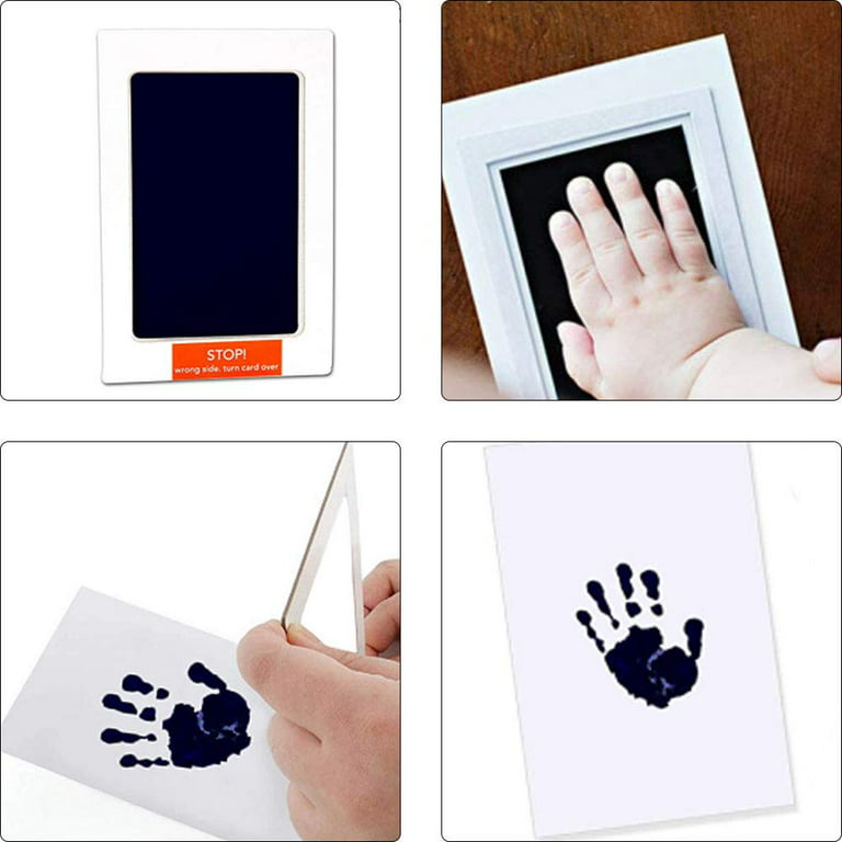 SAFIGLE 12 Pcs Baby Hundred Days Inkpad Baby Hand Print Ornament Baby Hand  Print Casting Kit Hand Print Mold Kit Baby Suit Baby Hand Print Footprint
