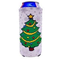 Christmas Tree Pattern 24 oz. Can Coolie