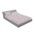 thumbnail image 3 of Vintage Bedding Set with Sheet & Covers, Vintage Retro Flower Design Bohemian Classical Ornamental Daisy Blooms Pattern, Printed Bedroom Decor 2 Shams, 4 Sizes, Red Blue White, by Ambesonne, 3 of 3