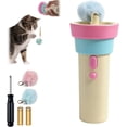 thumbnail image 1 of Automatic Cat Teaser Launcher, Electric Cat Wand Toy with Telescopic Rope, Interactive Automatic Retractable Cat Teaser with Plush Ball, Fuzzy Ball Launcher Toy for Bored Indoor Pets (A), 1 of 7